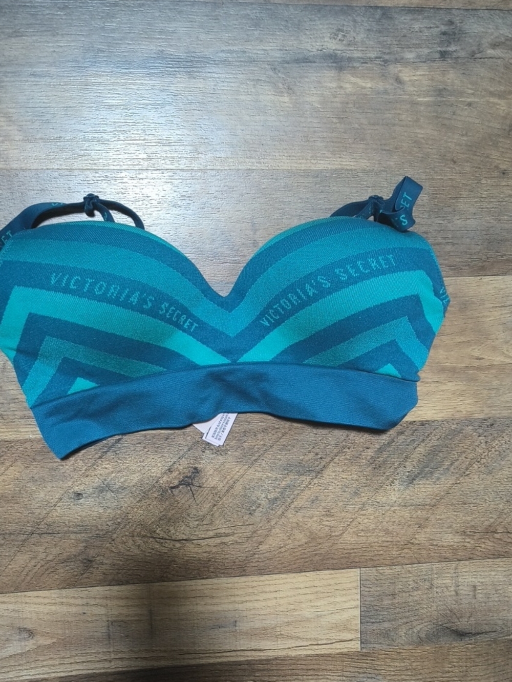 Victoria's Secret Teal & Aqua Strapless Padded Bra